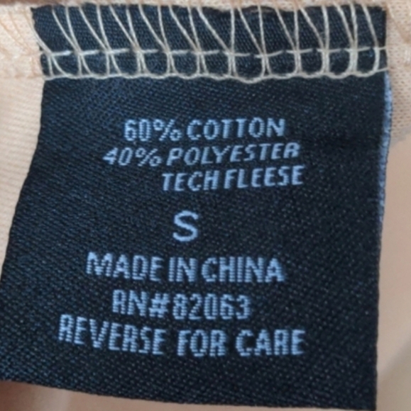 Oyster Guy Neutral Tan Jogger Sweatpants with Zip Close Pockets size Small - Picture 8 of 9